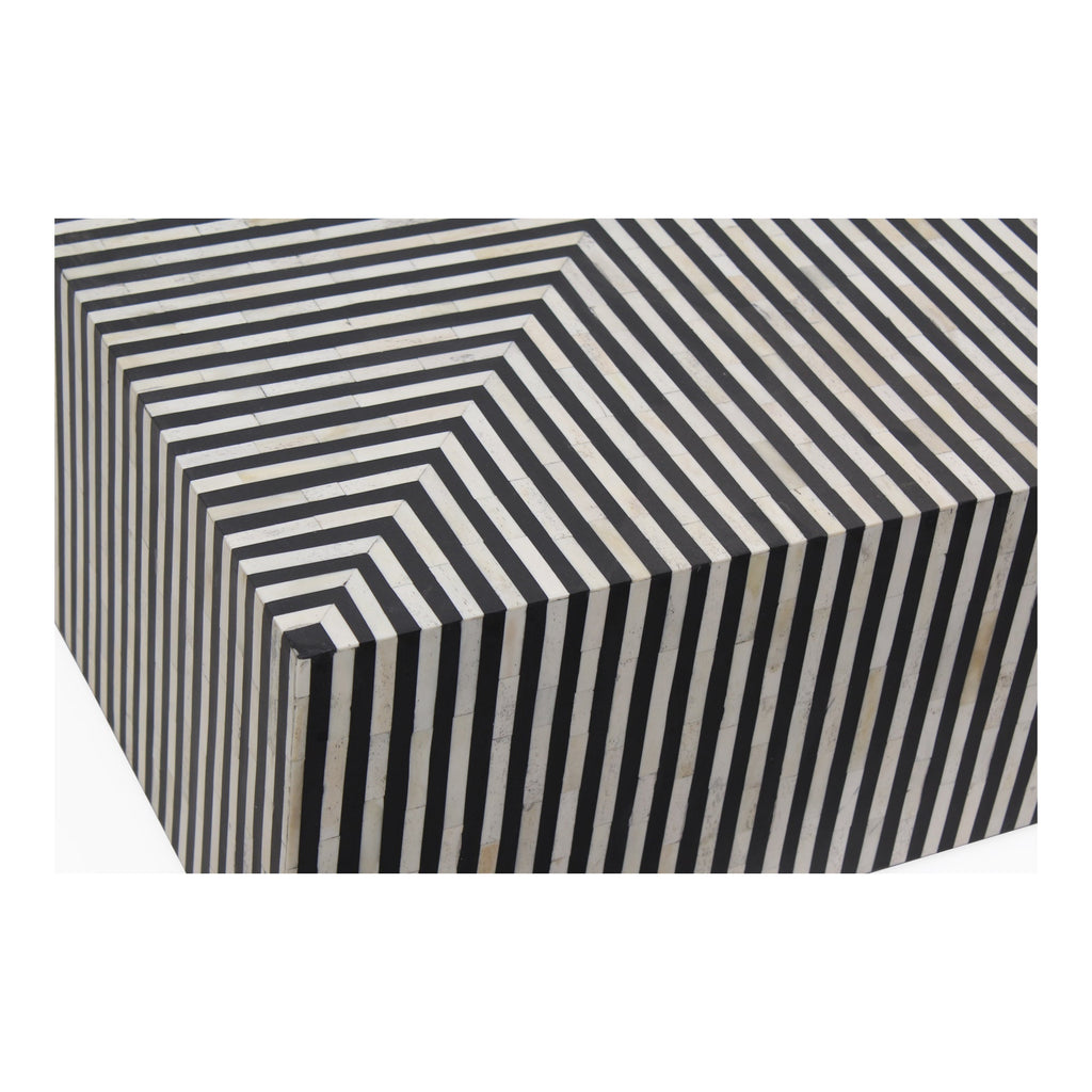 Moe's Home Terning Coffee Table Black and White