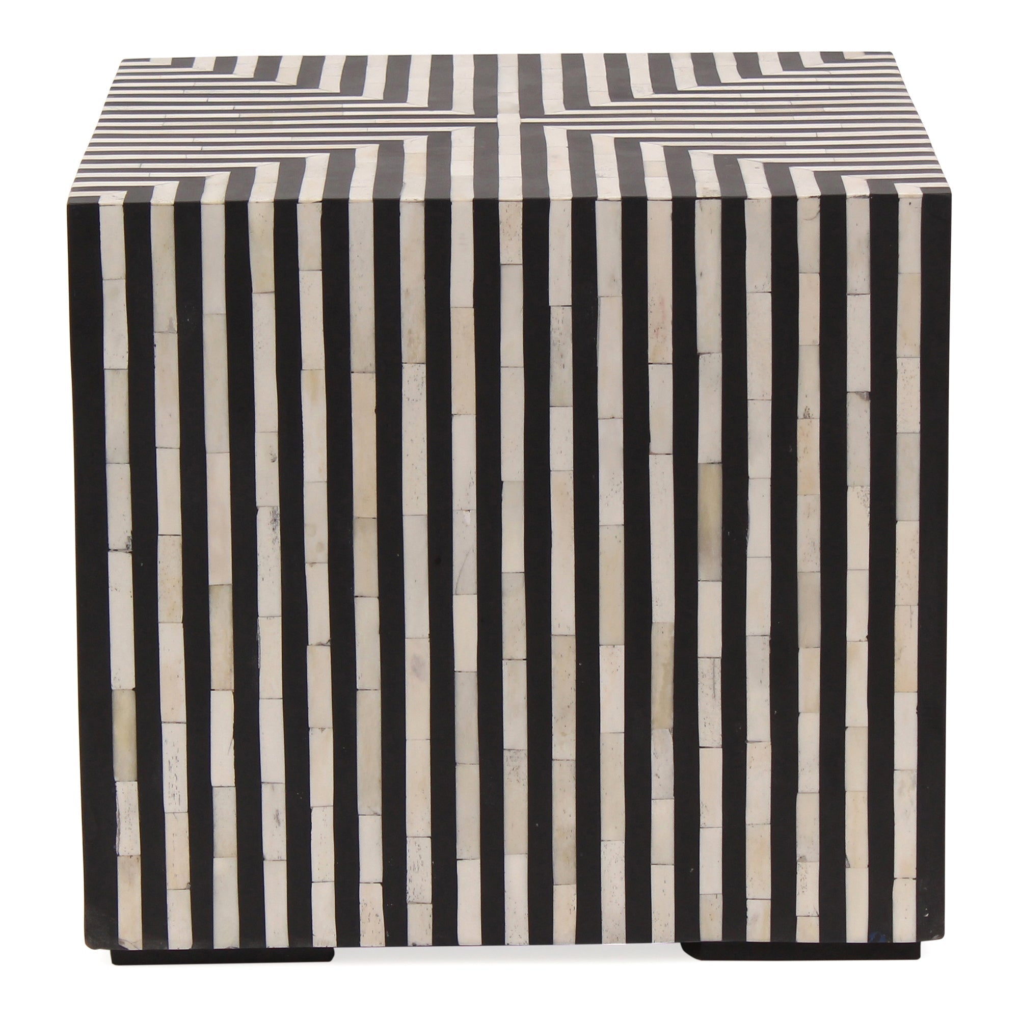 Moe's Home Terning Side Table Black and White