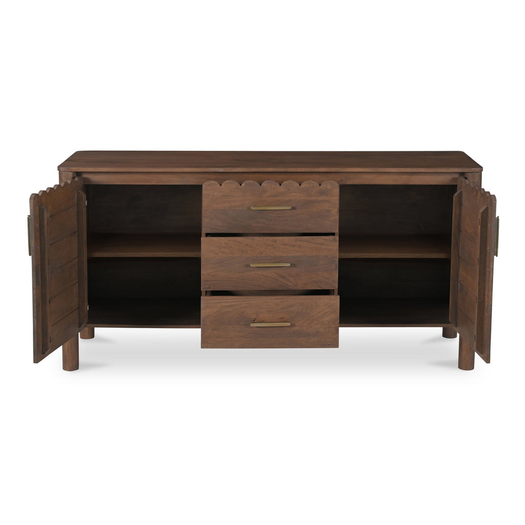 Moe's Home Wiley 3 Drawer Sideboard Vintage