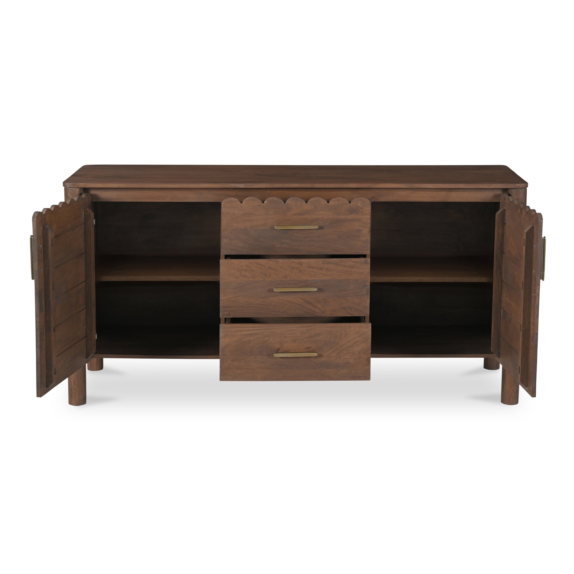 Moe's Home Wiley 3 Drawer Sideboard Vintage