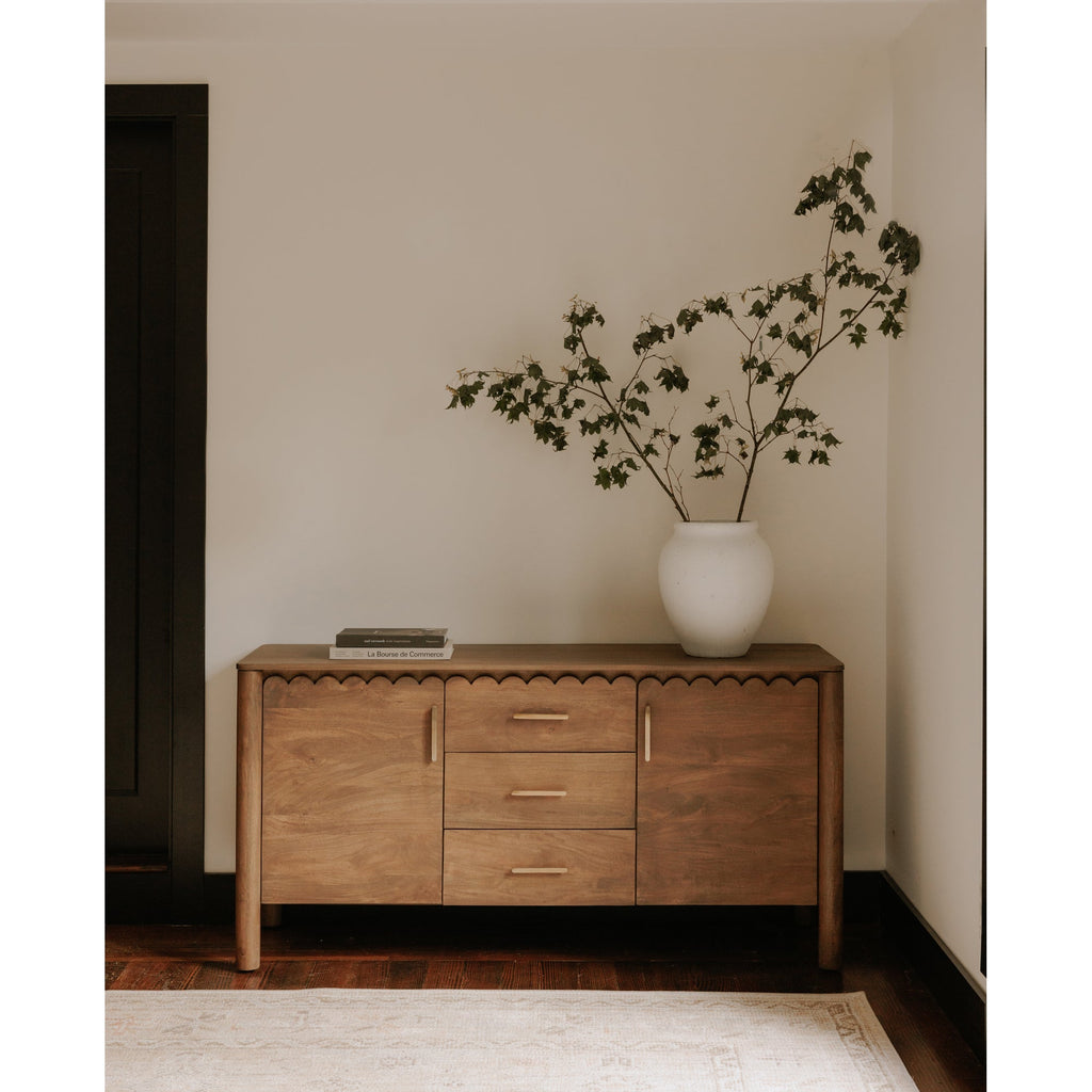 Moe's Home Wiley 3 Drawer Sideboard Vintage