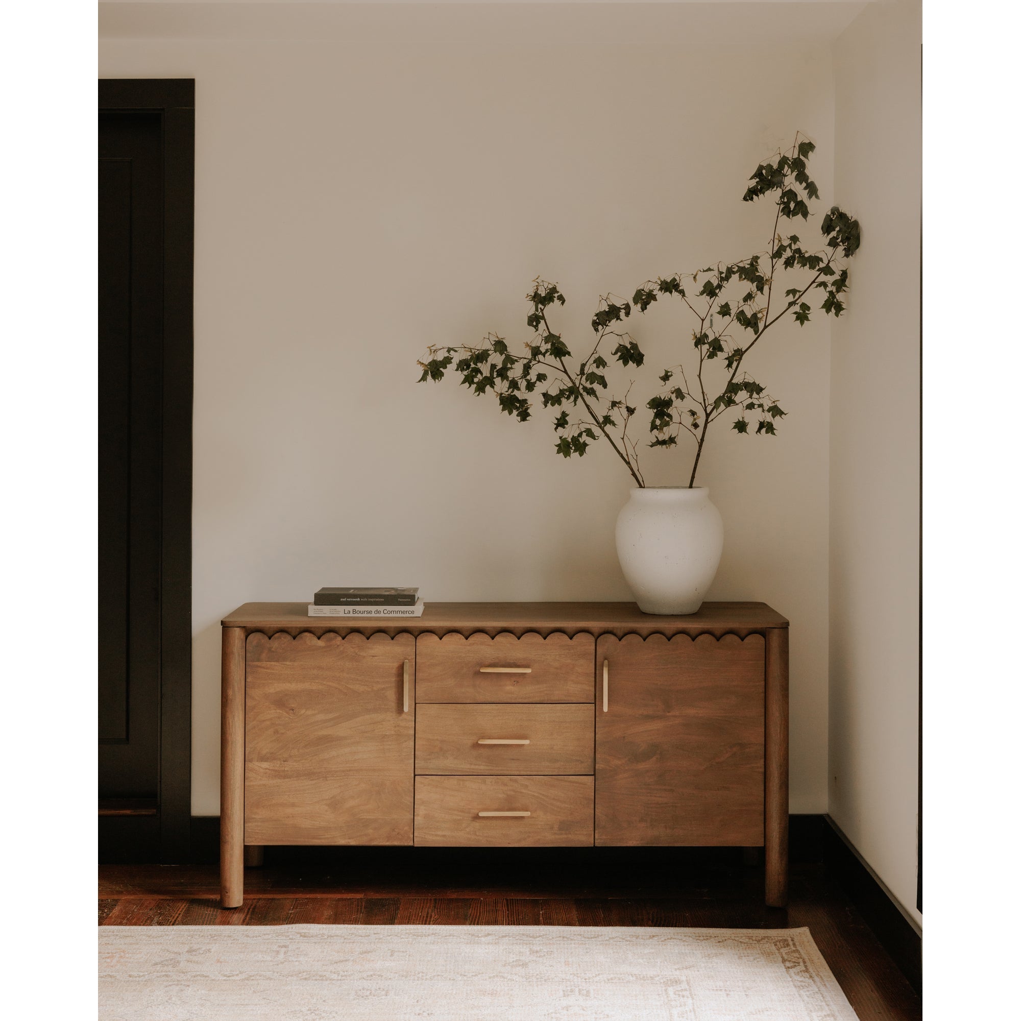 Moe's Home Wiley 3 Drawer Sideboard Vintage