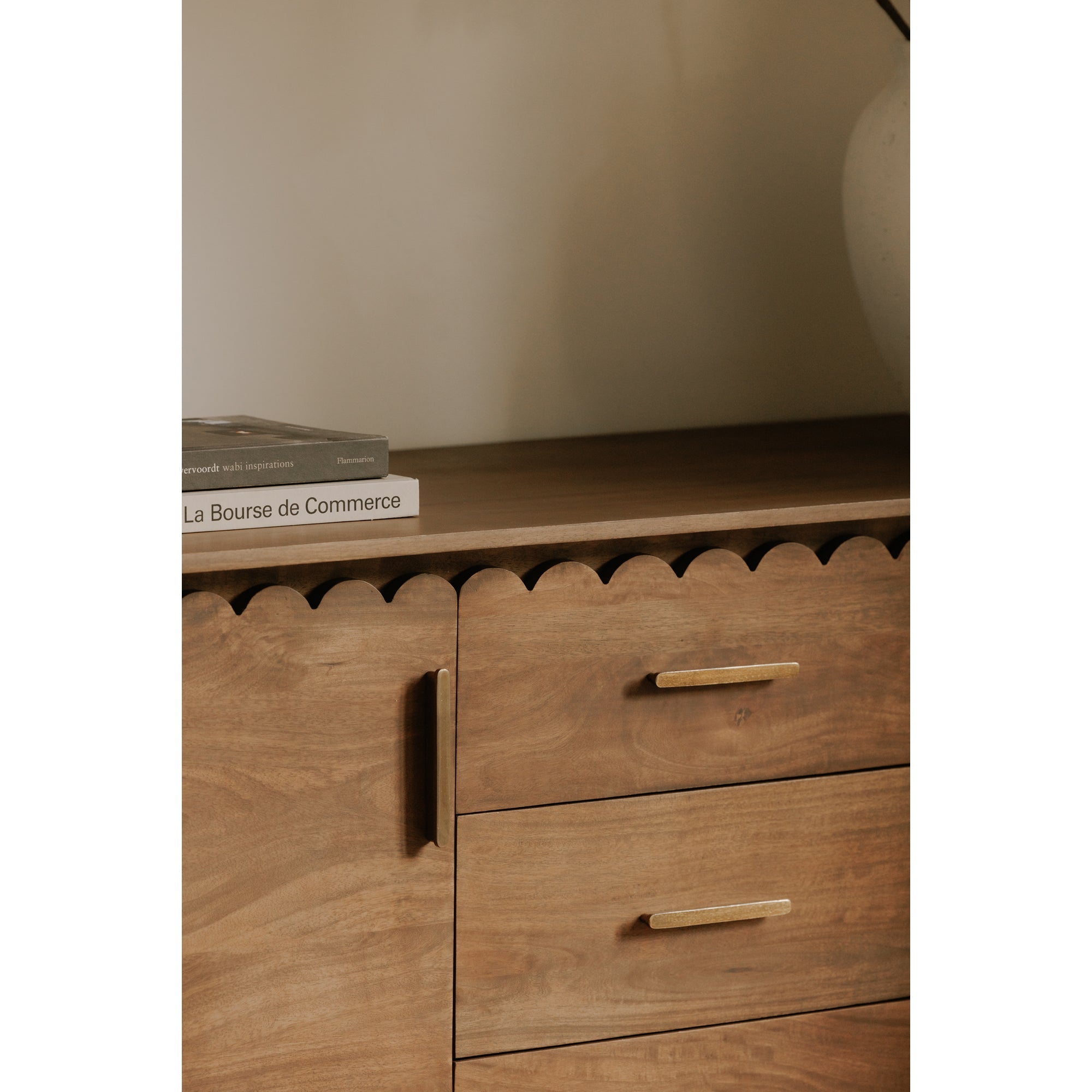 Moe's Home Wiley 3 Drawer Sideboard Vintage