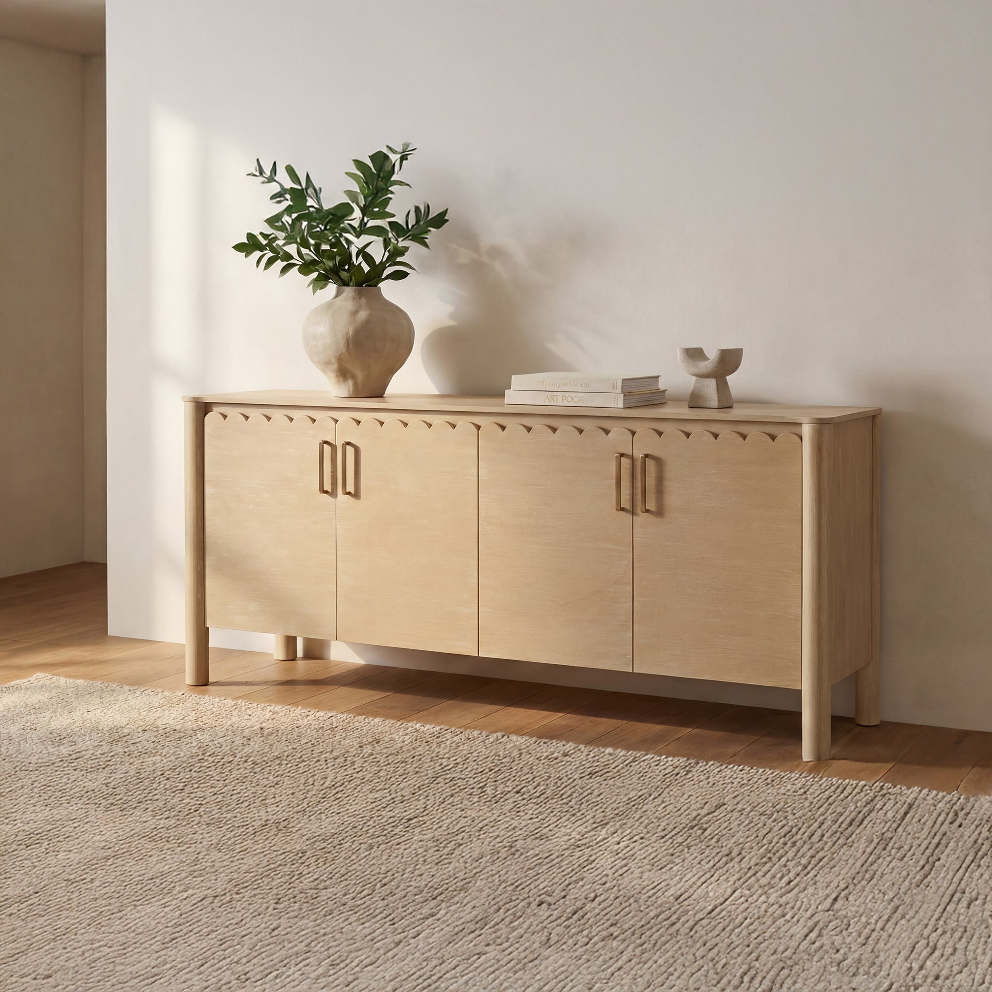 Moe's Home Wiley 4 Door Sideboard Vintage