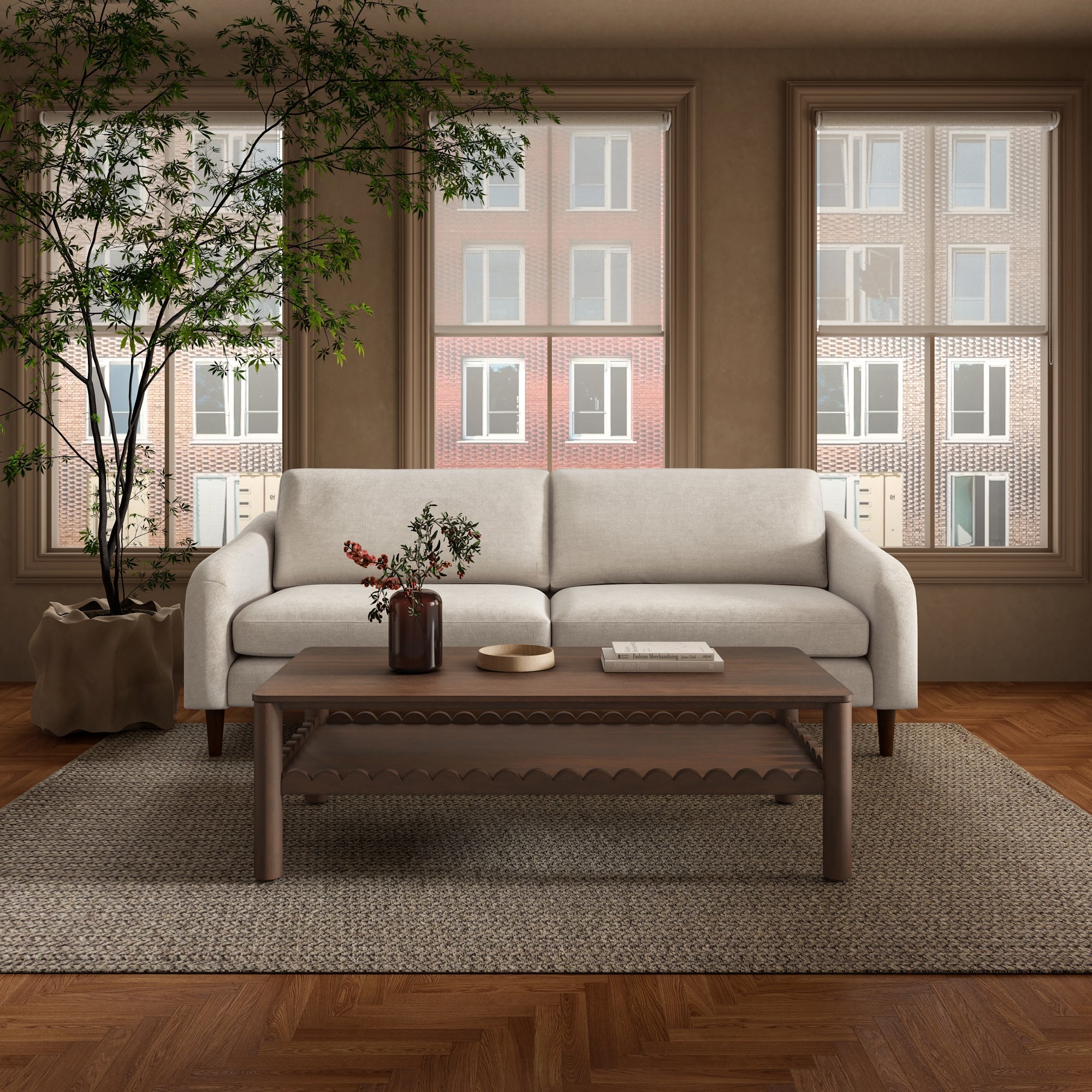 Moe's Home Wiley Coffee Table Vintage Brown