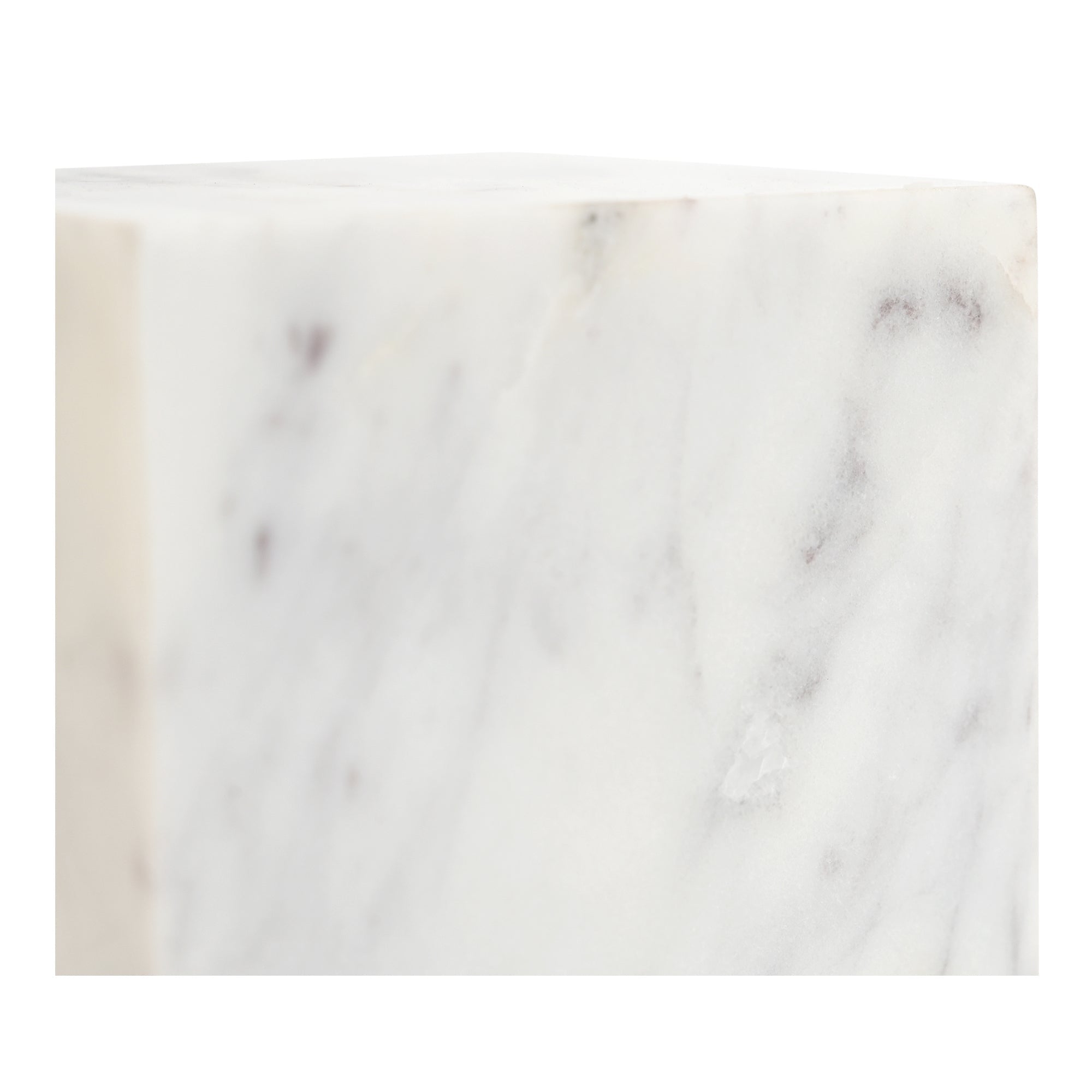 Moe's Home Cora Cube Tabletop Accent Banswara Purple White Marble