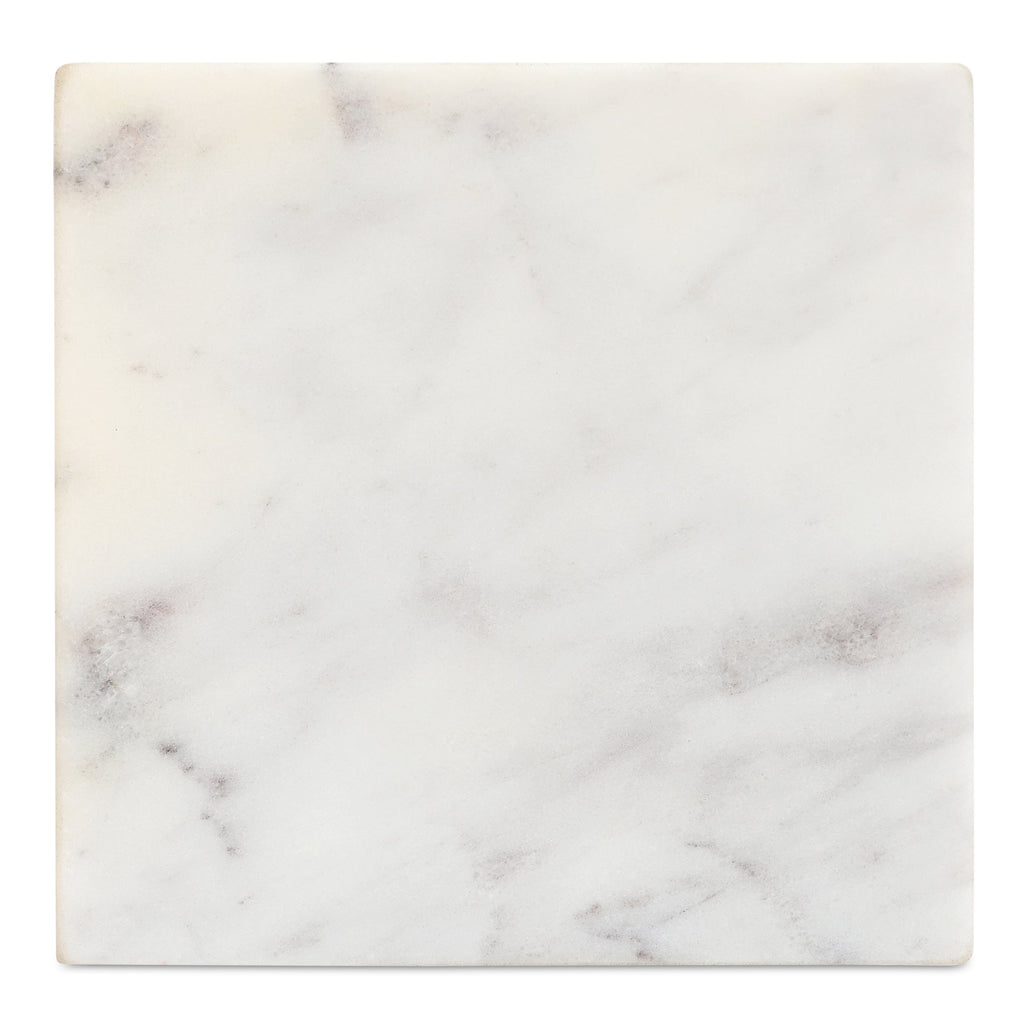 Moe's Home Cora Cube Tabletop Accent Banswara Purple White Marble