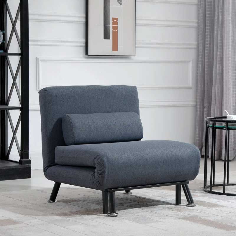 Single Sofa Bed Sleeper – Dark Grey | Compact Space-Saving Guest Bed for Modern UK Homes