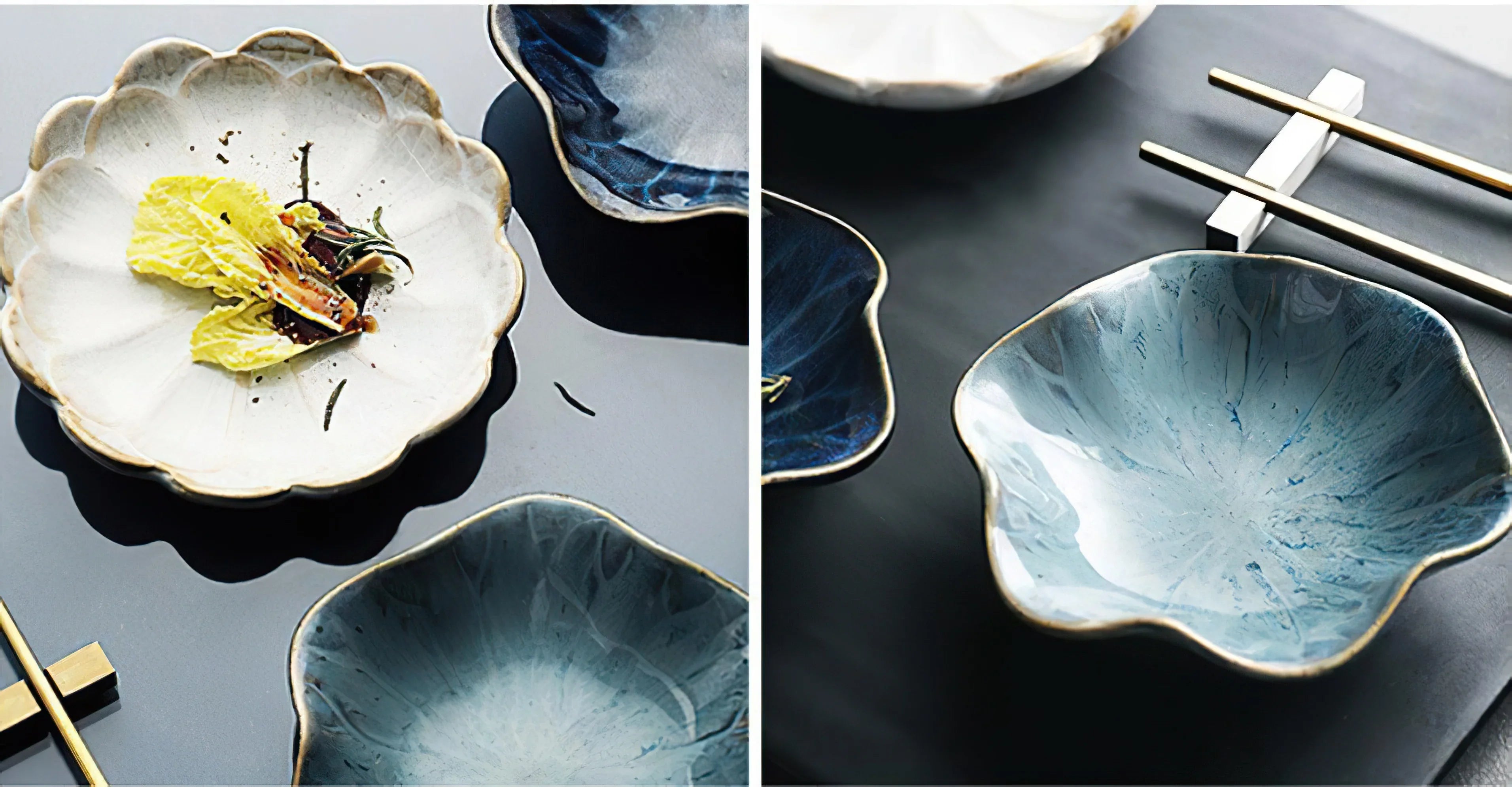 Ceramic Flower Sauce Dish – Mini Porcelain Dipping Bowl for Soy Sauce, Nuts & Charcuterie