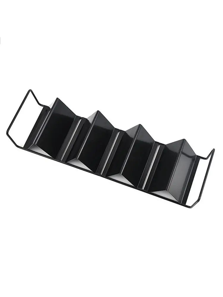 Stainless Steel Tacos Holder Frame Mexican W-shaped Pancake Rack Corn Hot Dog Spring Roll Rack Iron Tray Plate Cake Toast Holder