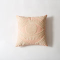 Evil Eye Embroidered Cotton Cushion Cover