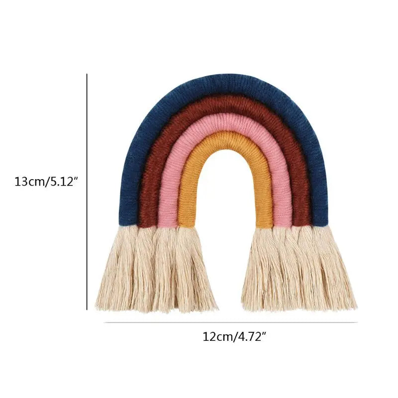 Macrame Rainbow Wall Hanging – Boho Nursery Decor