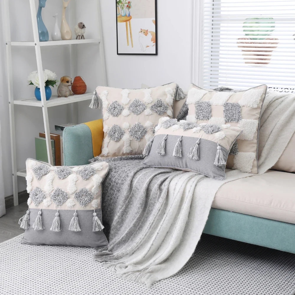 Moroccan Bohemian Textured Cushion Cover