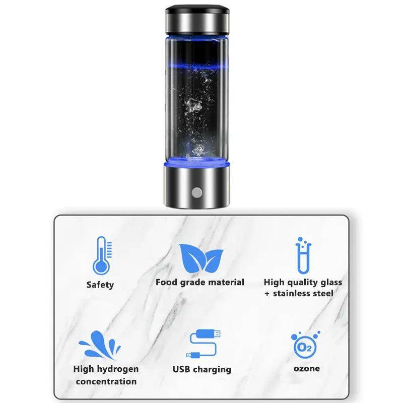 Portable alkaline water ionizer