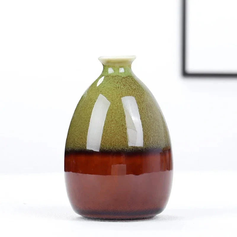 Mini Boho Glazed Ceramic Vase