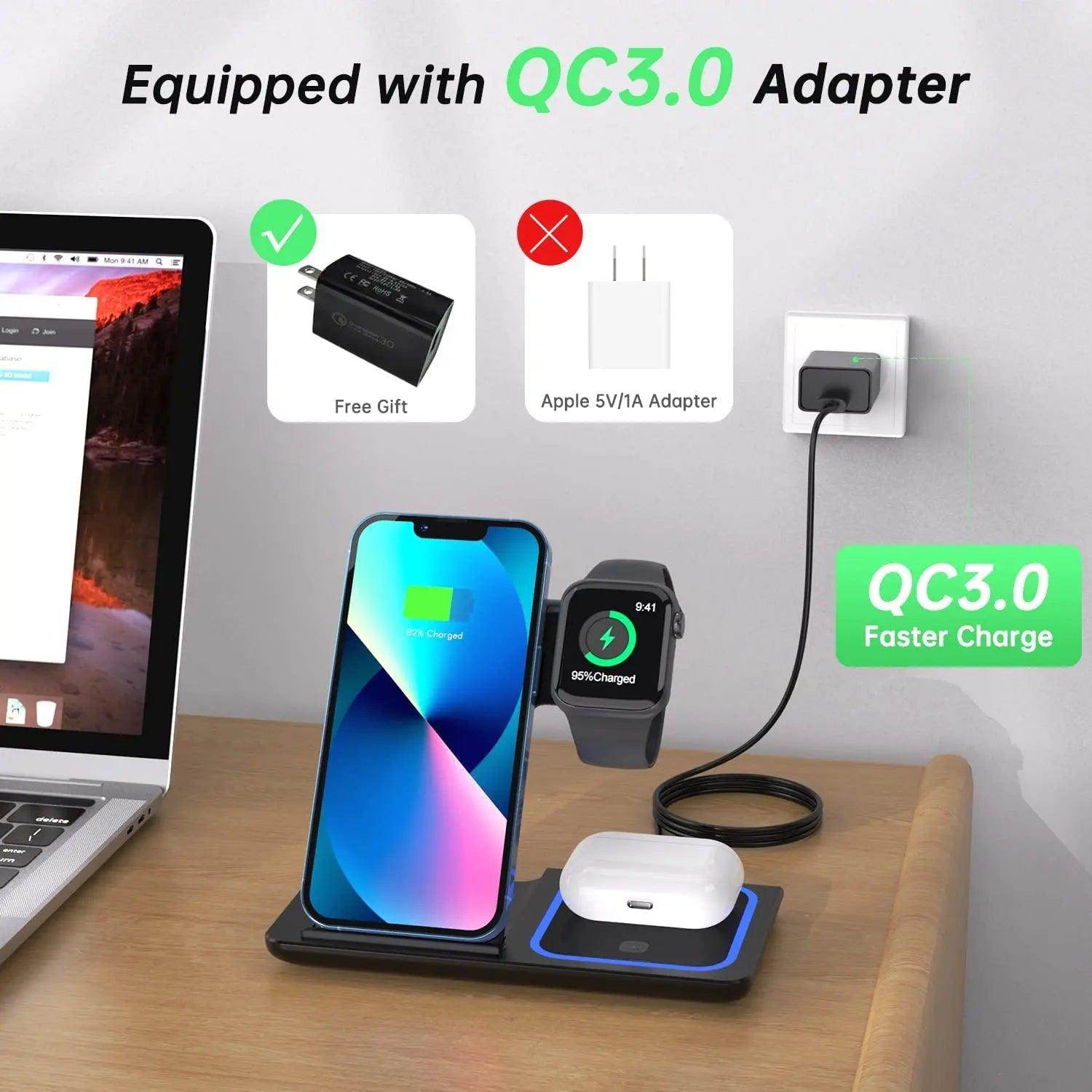 Wireless Charging Station Dock for iPhone