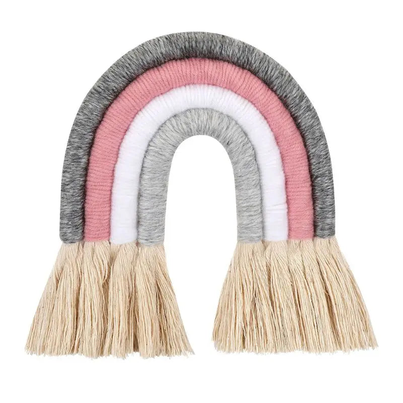 Macrame Rainbow Wall Hanging – Boho Nursery Decor