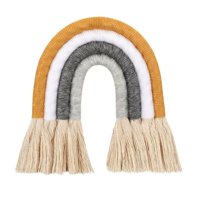 Macrame Rainbow Wall Hanging – Boho Nursery Decor