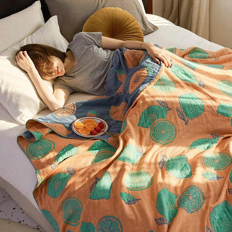 Bohemian Cotton Gauze 4-Layer Muslin Quilt
