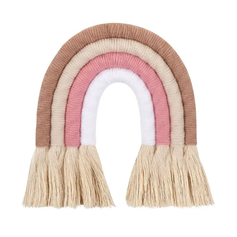 Macrame Rainbow Wall Hanging – Boho Nursery Decor