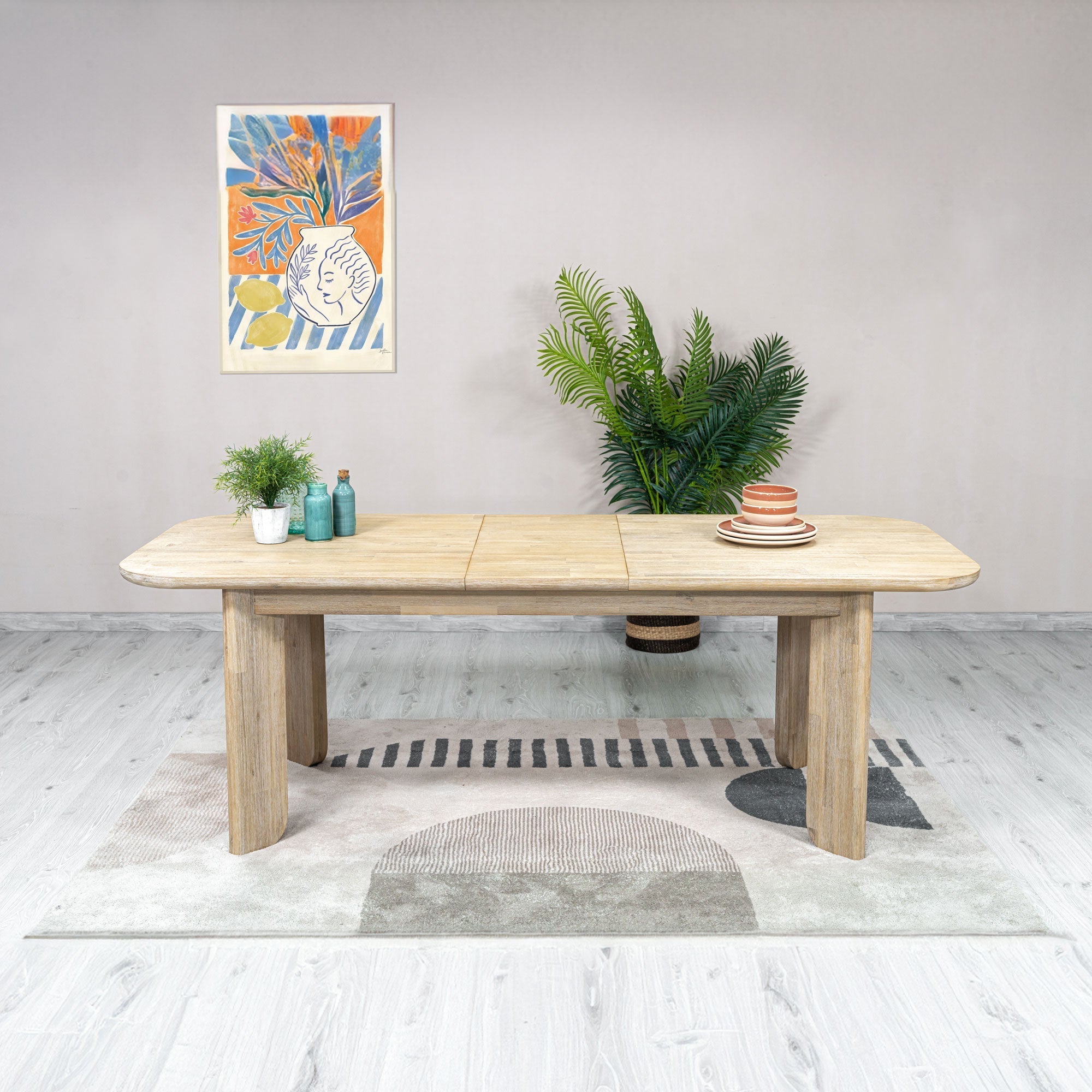 LH Home Haru Extension Dining Table (70"/102")