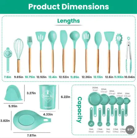 35 Piece Kitchen Cooking Utensil Set