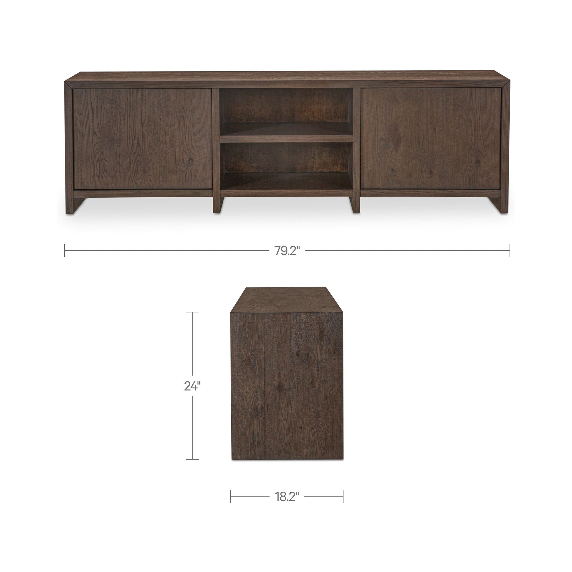 Moe's Home Jenson Media Unit Brown