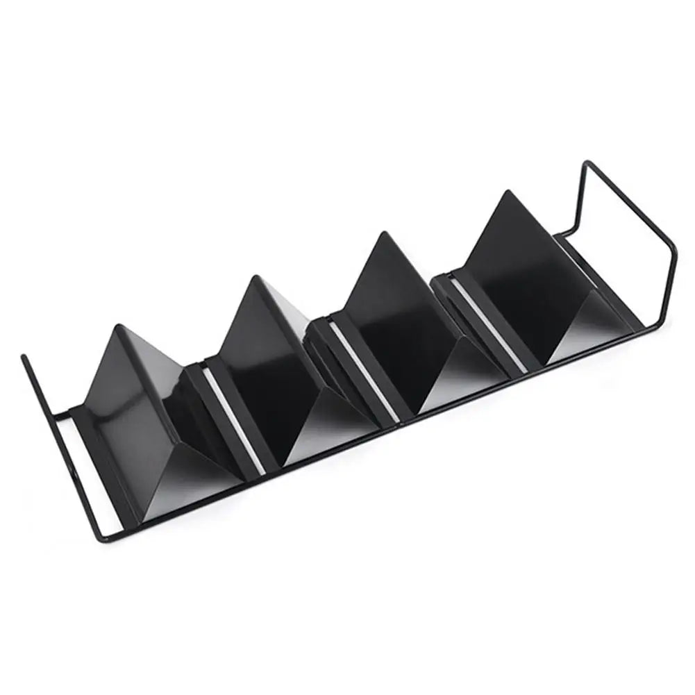 Stainless Steel Tacos Holder Frame Mexican W-shaped Pancake Rack Corn Hot Dog Spring Roll Rack Iron Tray Plate Cake Toast Holder