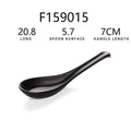 Japanese Soup Spoon Plastic Bowl Soup Porridge Spoon Hot Kitchen Accessories Black Frosted Soup Spoon For Home Restaurant