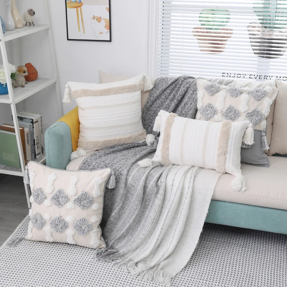 Moroccan Bohemian Textured Cushion Cover