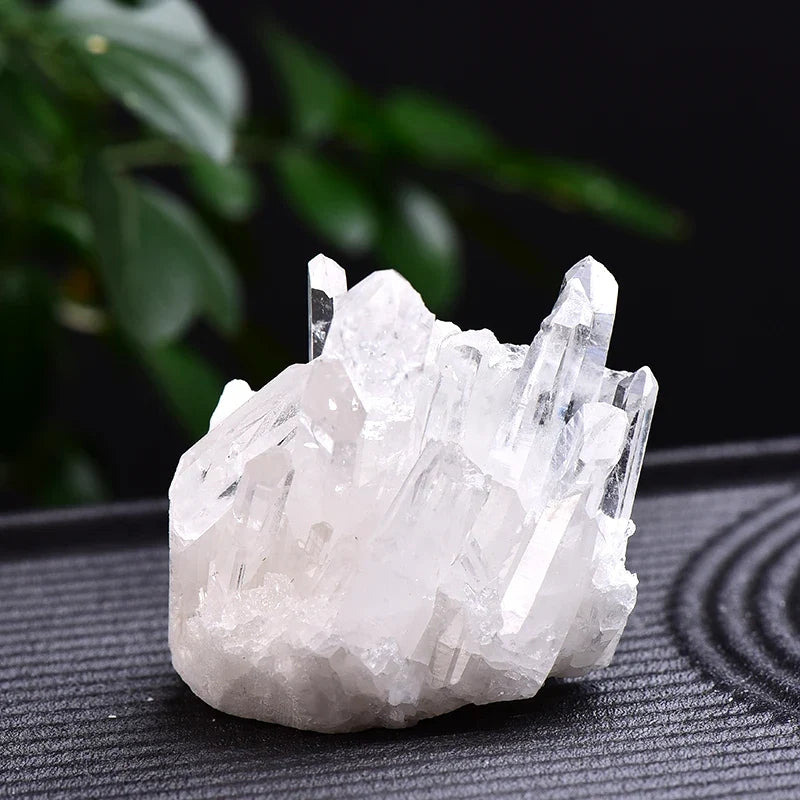 Natural White Quartz Crystal Cluster – Healing Reiki Stone for Home Decor