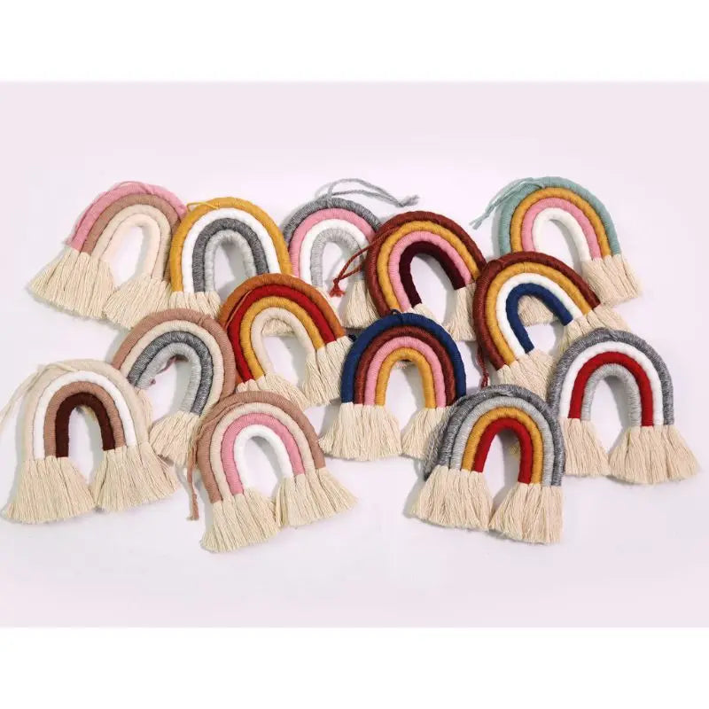 Macrame Rainbow Wall Hanging – Boho Nursery Decor
