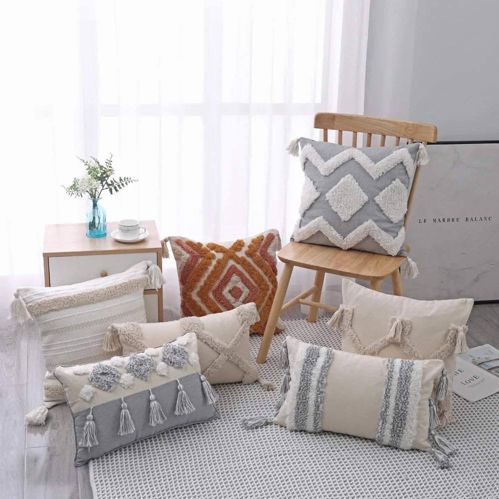 Moroccan Bohemian Textured Cushion Cover