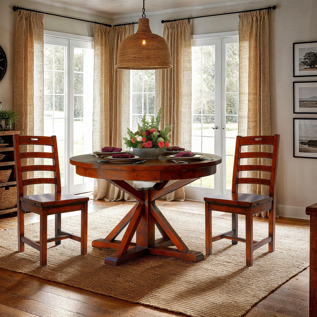 LH Home Irish Coast Round 47/63" Extension Dining Table