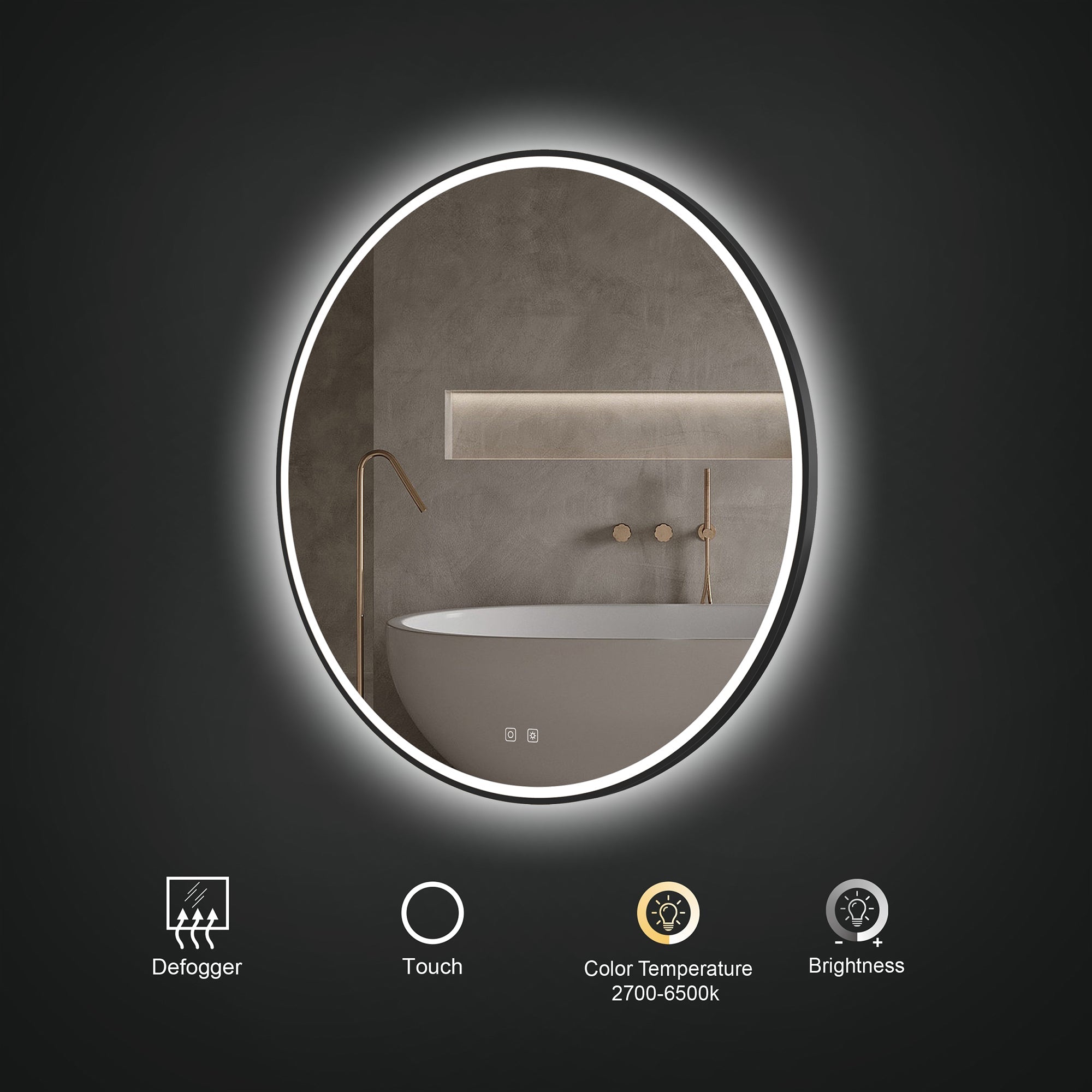 ICO Bath Denver 36" LED Mirror