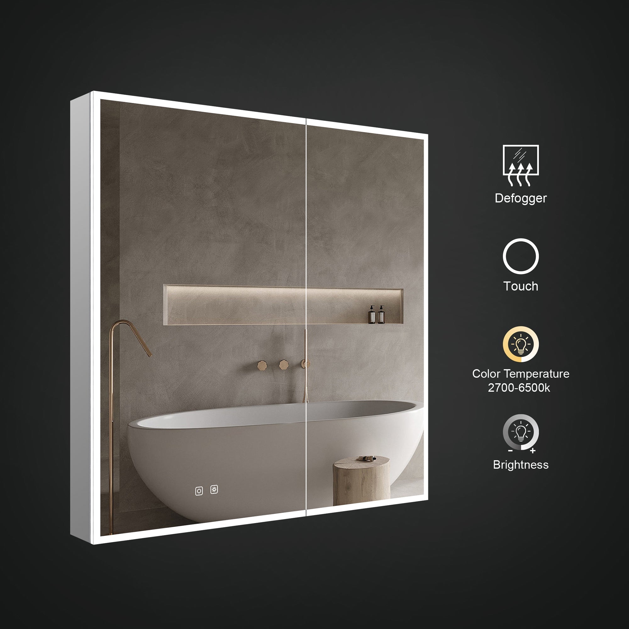 ICO Bath Jackson 36"  x 36" LED Medicine Cabinet
