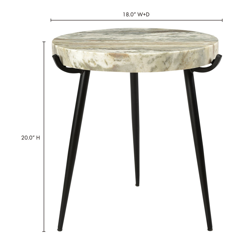Moe's Home Brinley Accent Table Marble