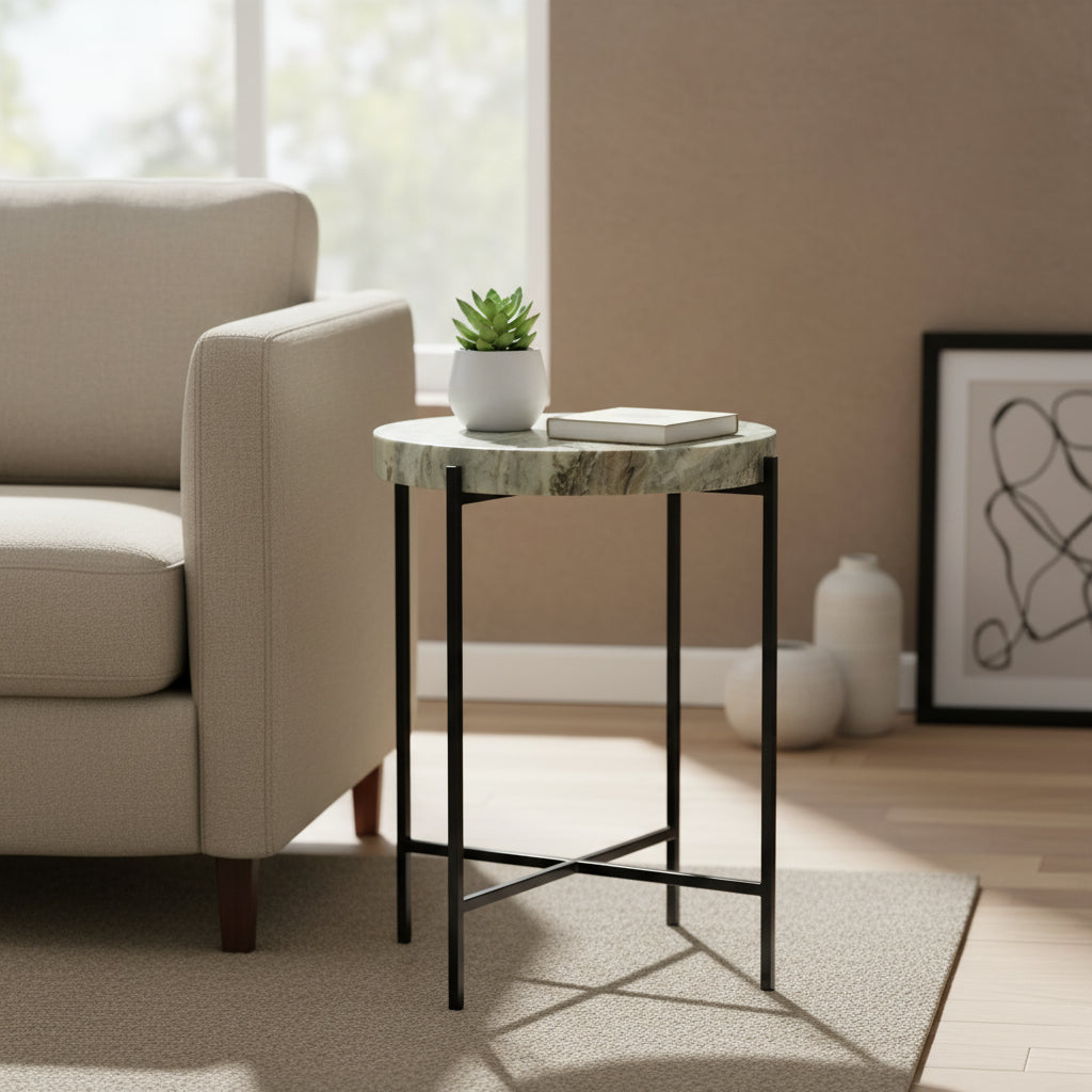 Moe's Home Cirque Accent Table Light Brown