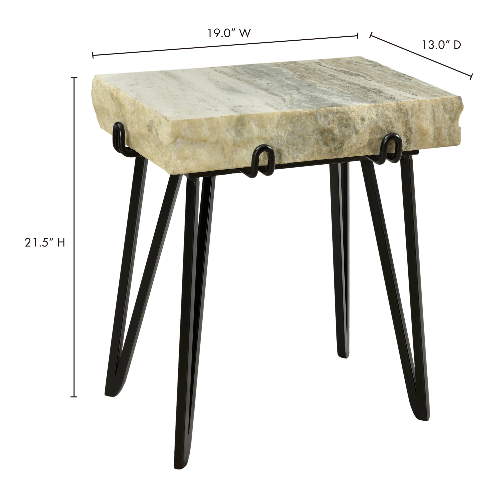 Moe's Home Alpert Accent Table Light Brown