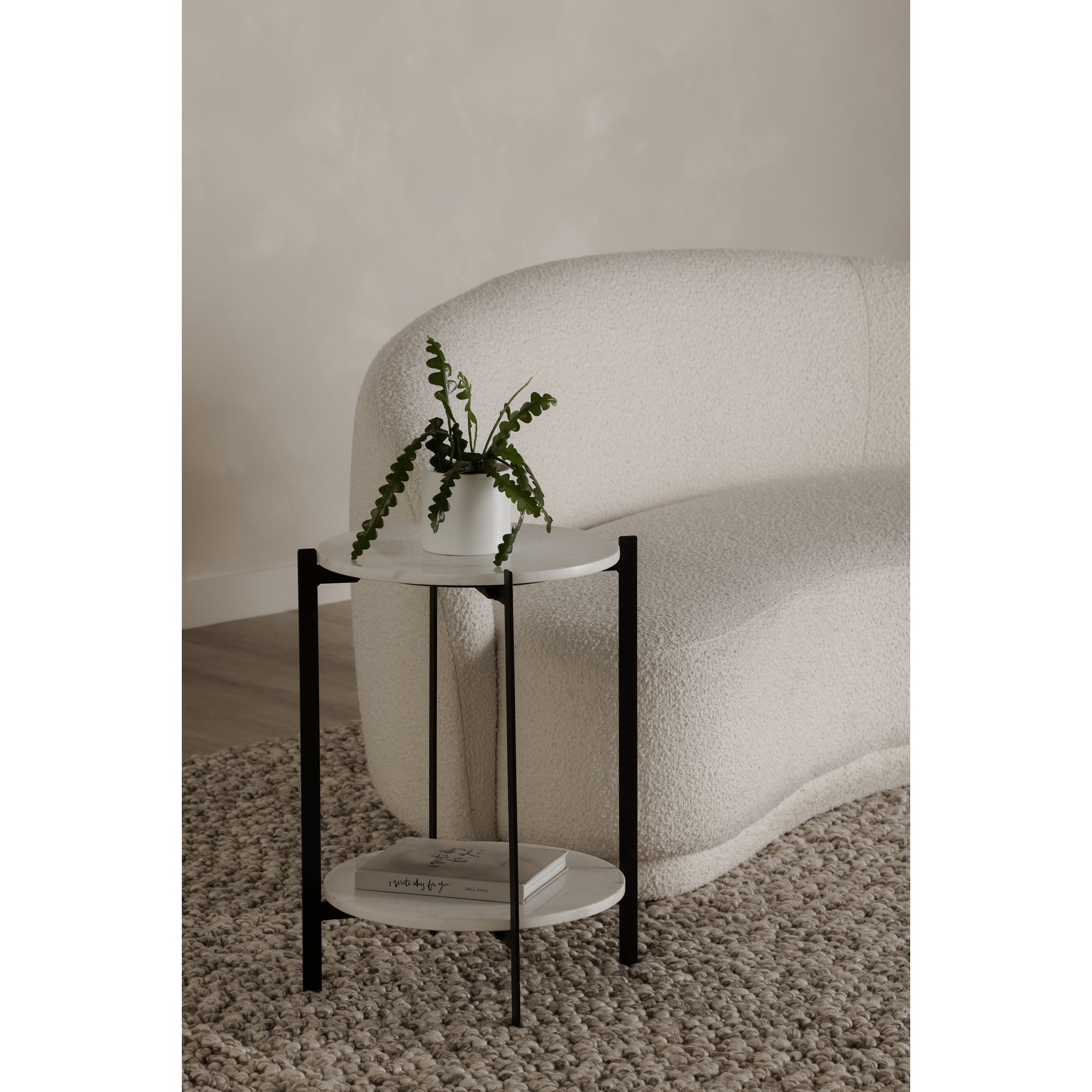 Moe's Home Melanie Accent Table White