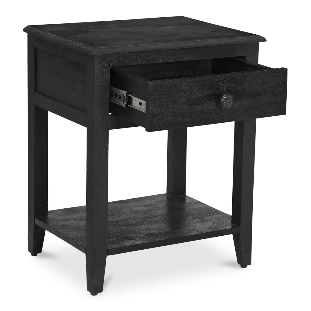 Moe's Home Corrine Nightstand Antique Black