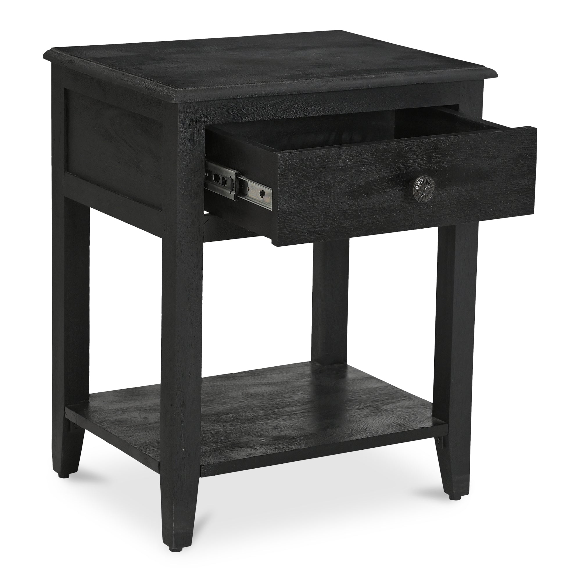 Moe's Home Corrine Nightstand Antique Black