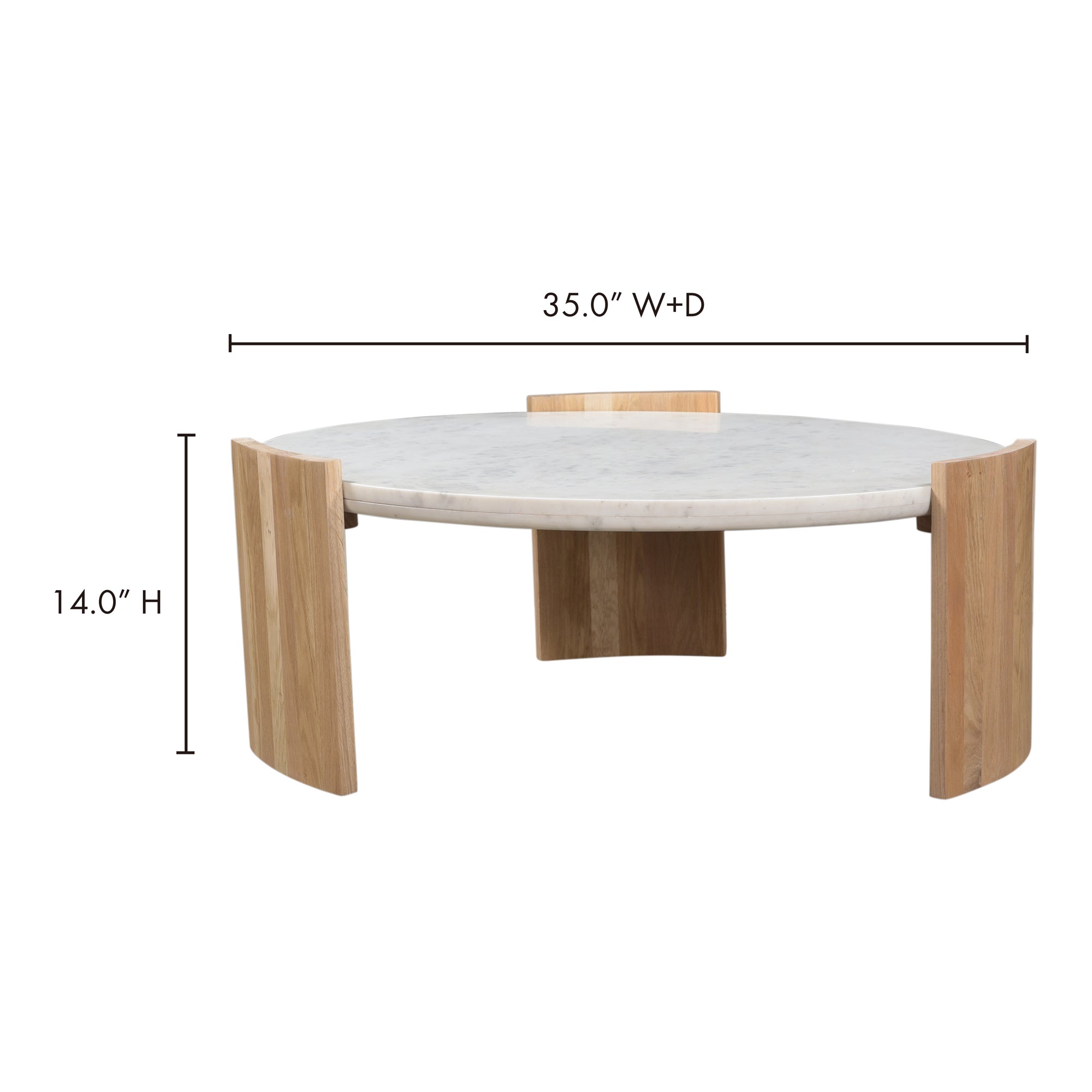 Moe's Home Dala Coffee Table White