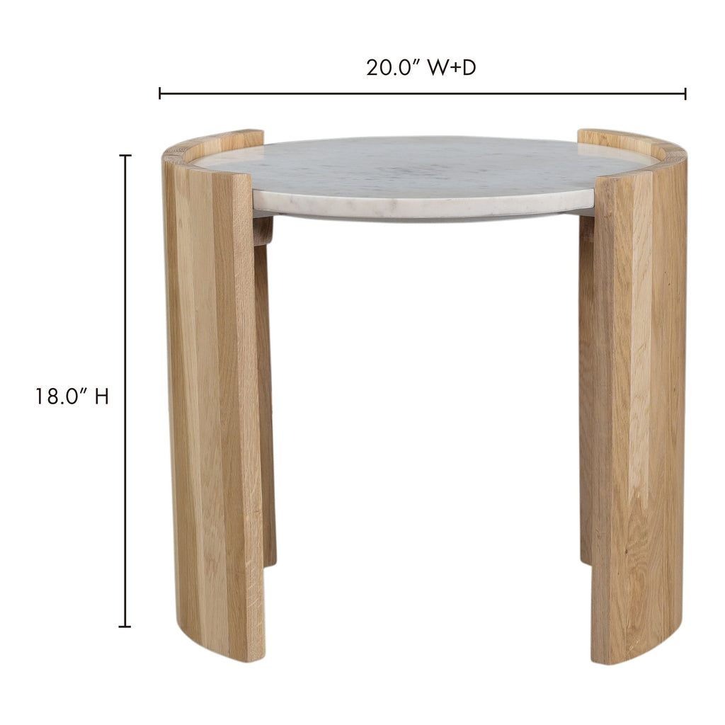 Moe's Home Dala Side Table White