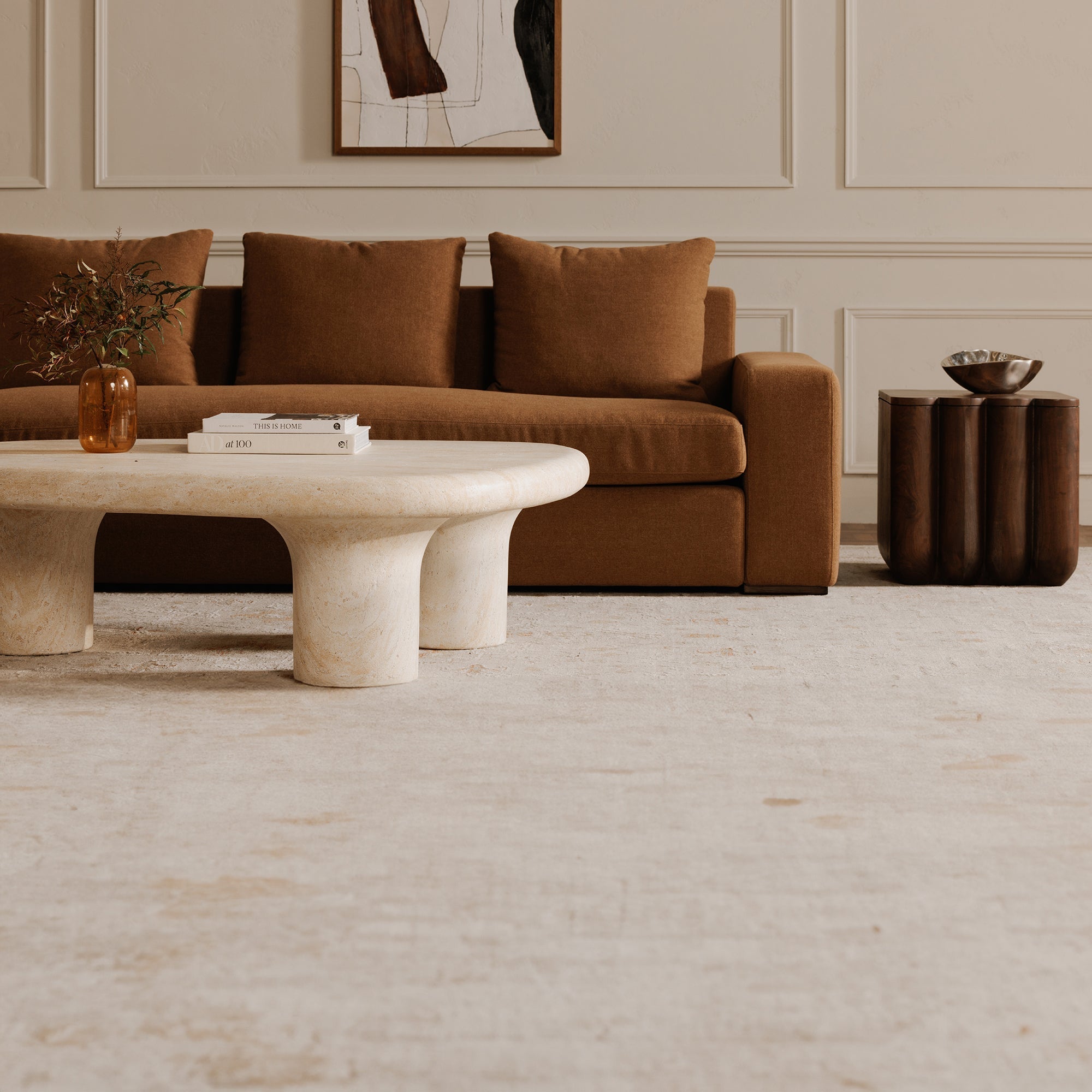 Moe's Home Punyo Punyo Accent Table Espresso Brown