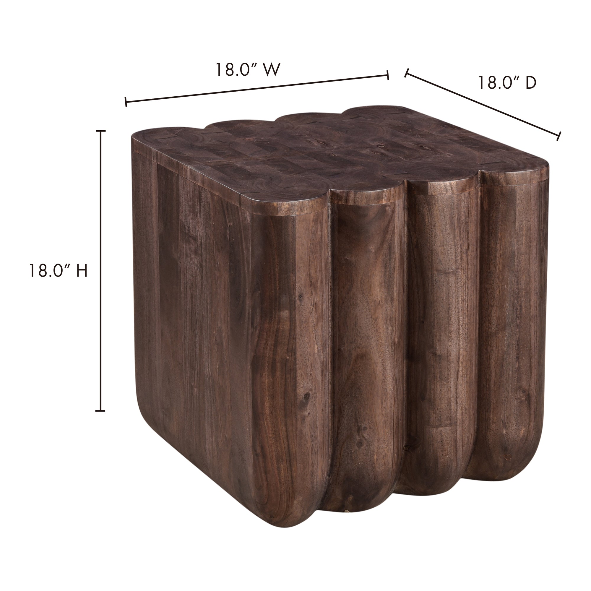 Moe's Home Punyo Punyo Accent Table Espresso Brown