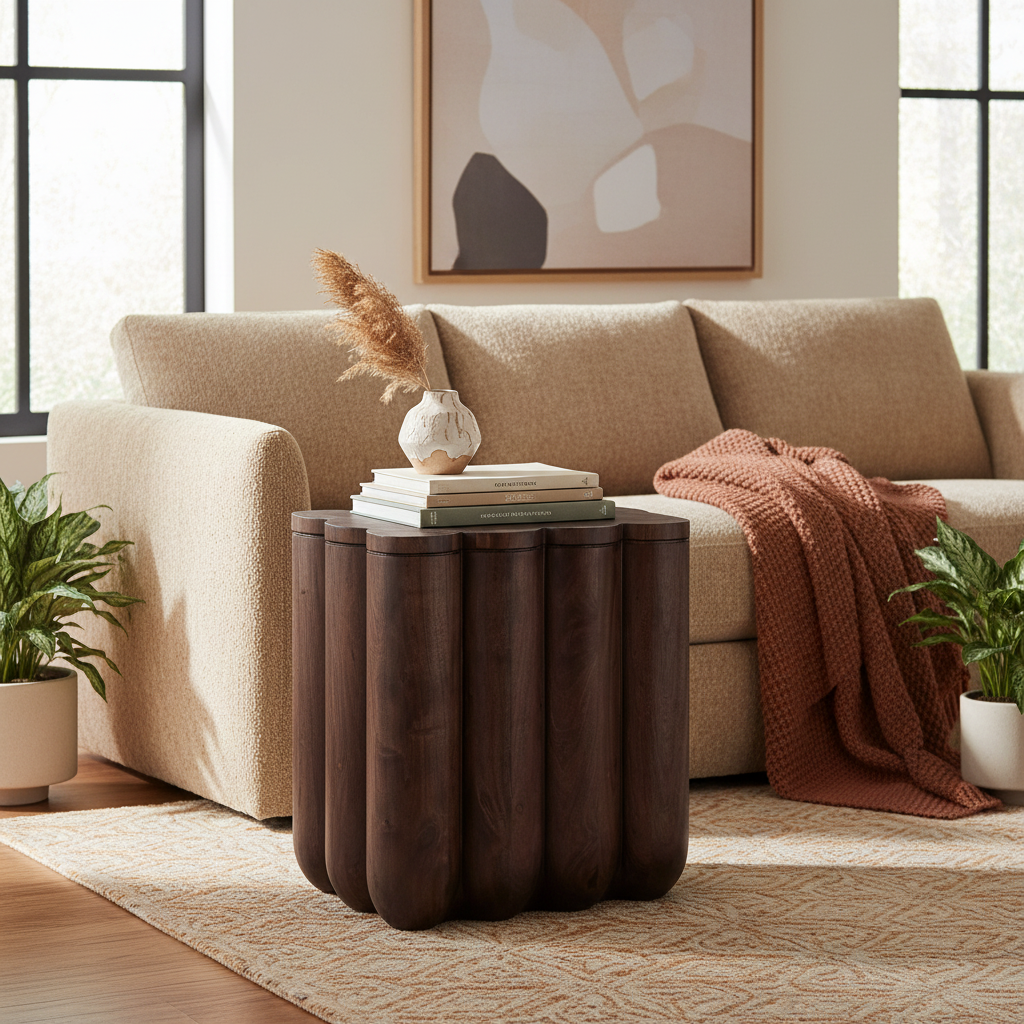 Moe's Home Punyo Punyo Accent Table Espresso Brown