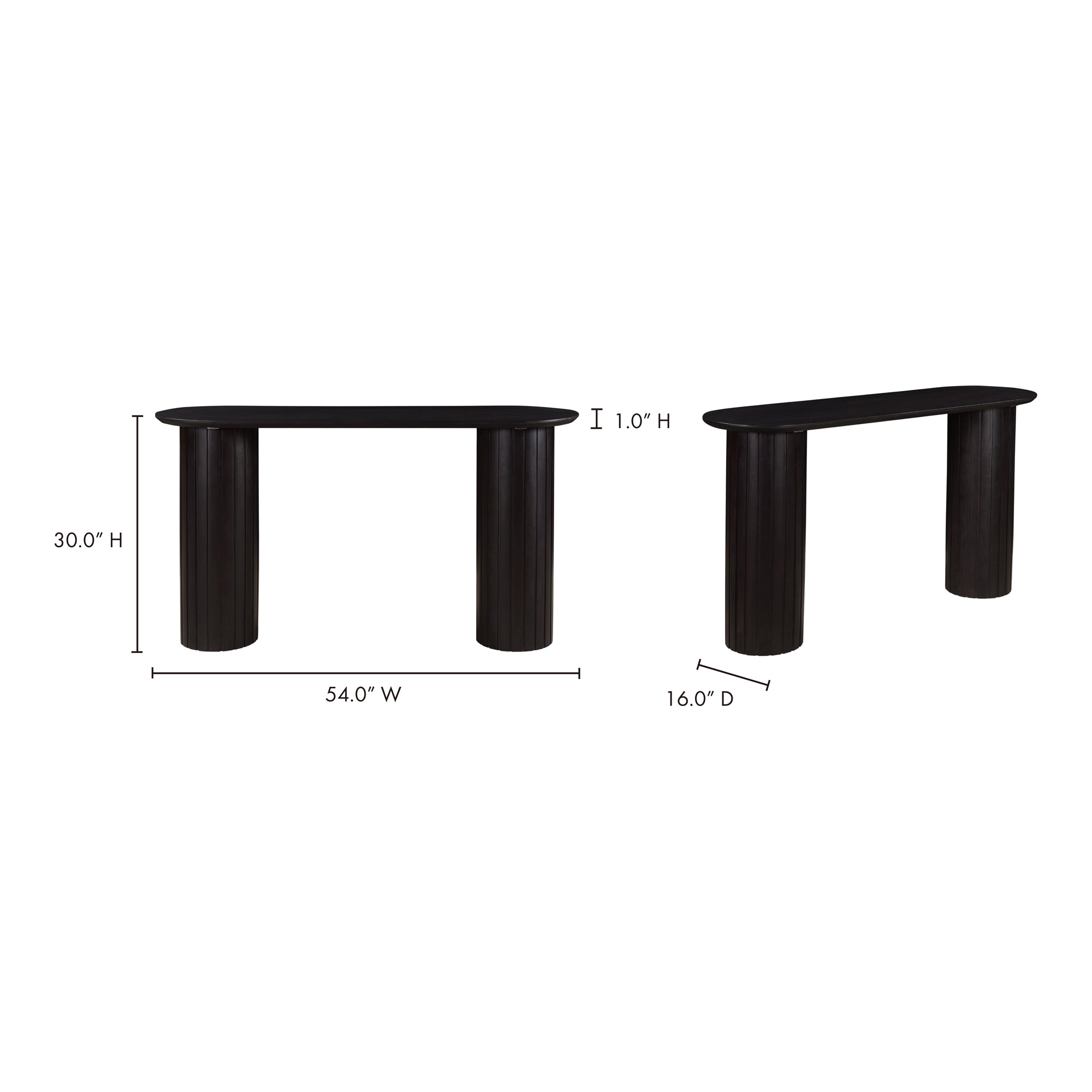 Moe's Home Povera Console Table Black