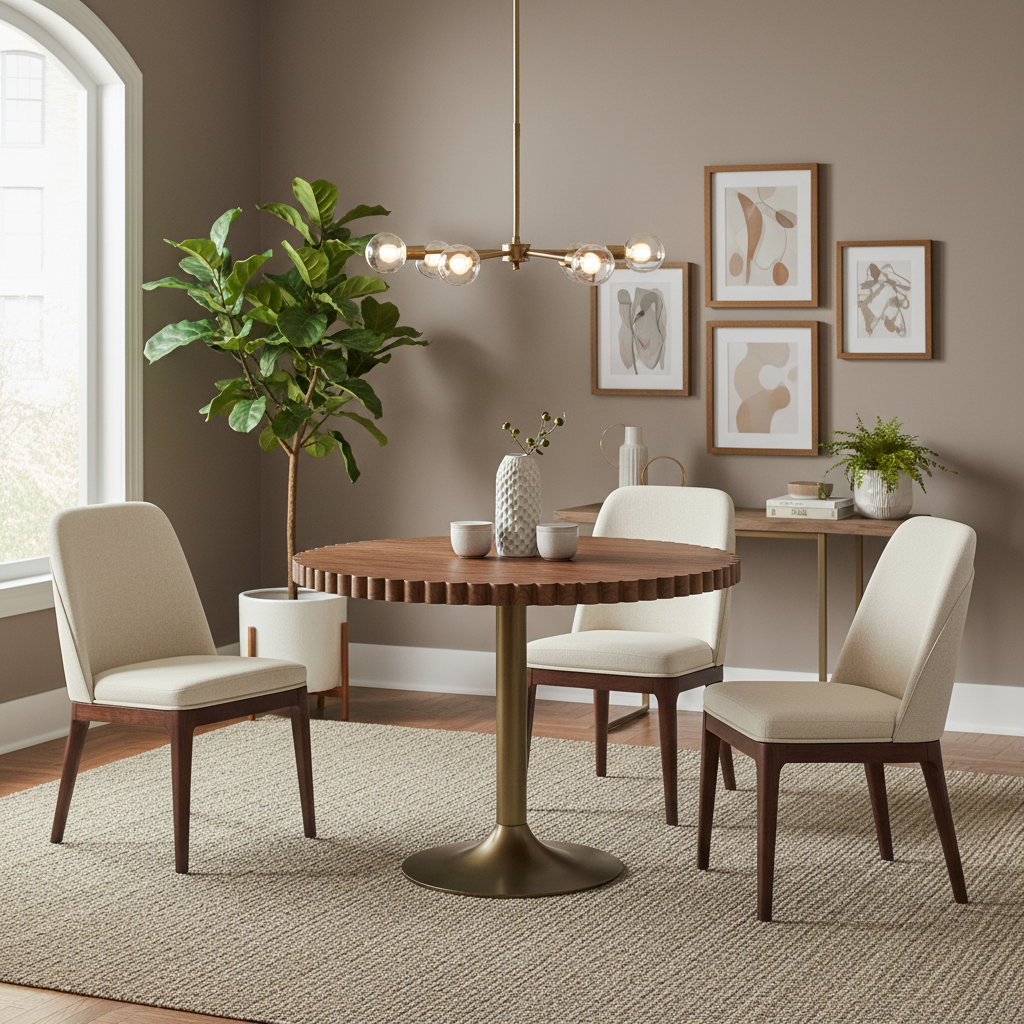 Moe's Home Nomi Cafe Table Brown