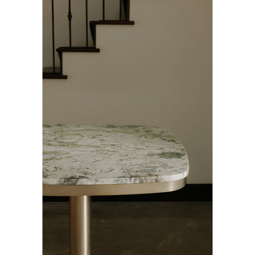 Moe's Home Celeste Cafe Table Green Onyx Marble